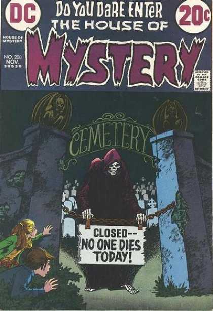 House of Mystery 208 - Cemetery - House Of Mystery - Reaper - Tombstones - Creepy - Nick Cardy