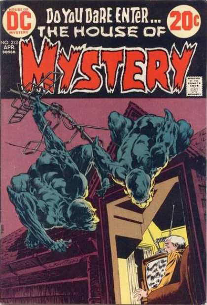House of Mystery 213 - Devils On The Roof - The Blue Devils - The Horror House - The Old Man Escape - The Mystery Town - Bernie Wrightson