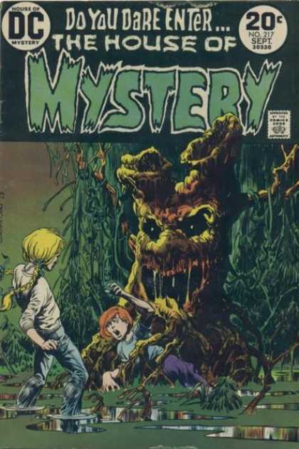 House of Mystery 217 - Tree - Mystery - Haunted Tree - Sept No 217 - Swamp - Bernie Wrightson