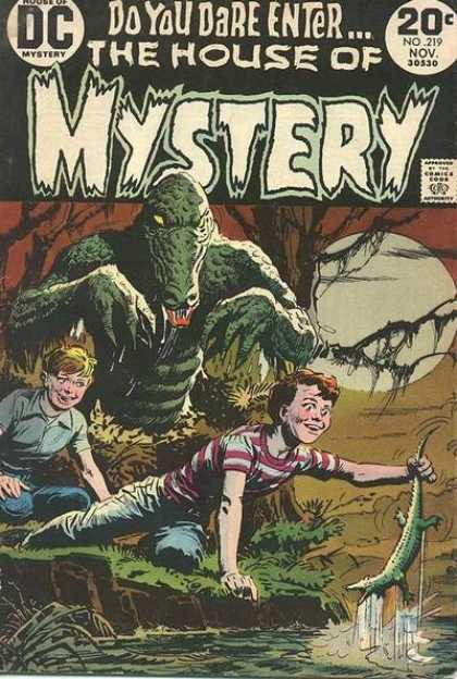 House of Mystery 219 - Alligator - Swamp - Luis Dominguez