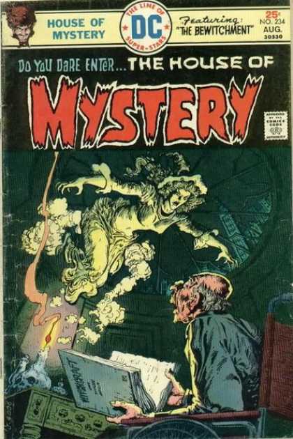 House of Mystery 234 - Ghost - Do You Dare Enter - The Bewitchment - Reading Book - Come Out - Ernie Chan