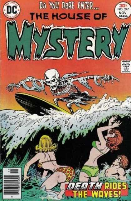 House of Mystery 247 - Skeleton - Surfer - Death - Surfing - Do You Dare Enter