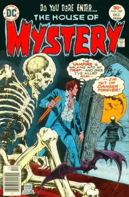 House of Mystery 248 - Skeleton - Vampire - Dare - Enter - Danger - Ernie Chan