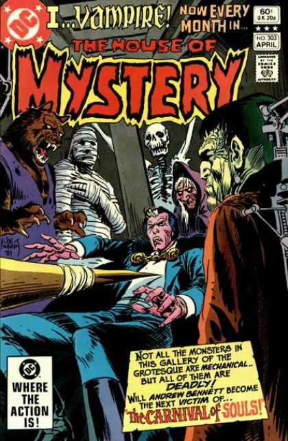 House of Mystery 303 - Skeleton - Mummy - Werewolf - Frankenstein - Dracula - Joe Kubert