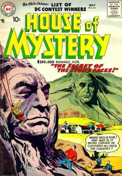 House of Mystery 62 - Stone Faces - Dc - May - Speech Bubble - The Secret Of The Stone Faces