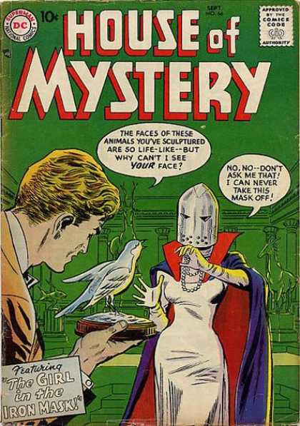 House of Mystery 66 - Bird - Suprman - Approved By The Comics Code - Man - Woman
