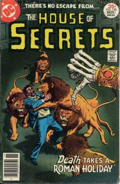 House of Secrets 148 - Lions - Death - Dc - Hand - No Skin - Gray Morrow