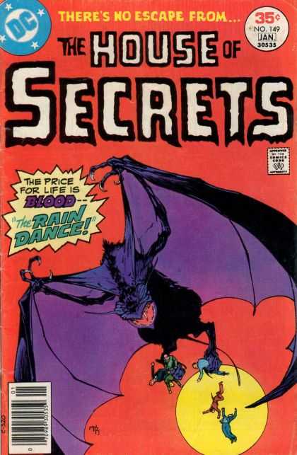 House of Secrets 149 - Bat - Moon - Blood - Rain Dance - Theres No Escape From - Michael Kaluta