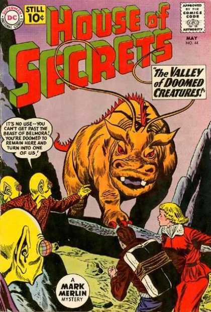 House of Secrets 44 - Monster - Creature - Attack - Aliens - Strange - Sheldon Moldoff