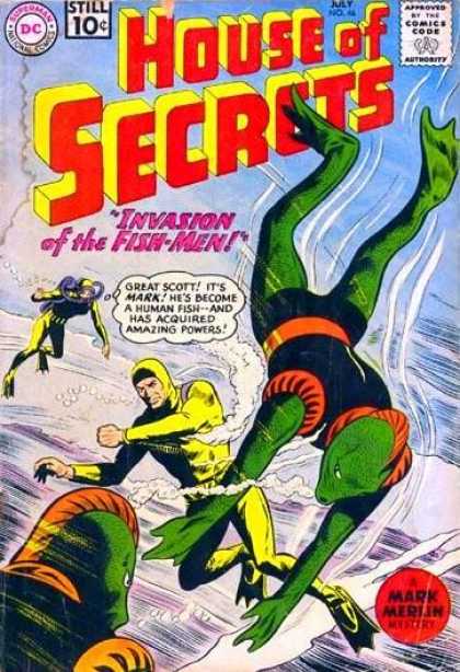 House of Secrets 46 - Deepsea - Bubbles - Man - Fighting - Oxygen - Sheldon Moldoff