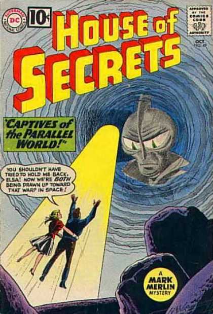 House of Secrets 49 - Alien - Captives Of The Parallel World - Man - Woman - Mark Merlin - Sheldon Moldoff