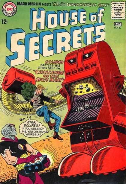 House of Secrets 67 - Robot - Mark Merlin - Dr T - Supernatural Ally - House Of Secrets - Alex Toth