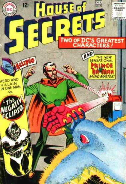 House of Secrets 74 - Prince Batman - Mind Master - The Negative Eclipso - Super Hero - Robot