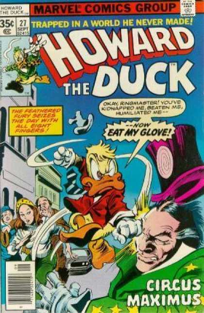 Howard the Duck 27 - Marvel Commics - Howard The Duck - Circus Maximus - Trappend A World He Never Made - Ringmaster - Gene Colan