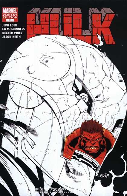 Hulk (2008): Variants 3 - Hulk - Space Ship - Red Hulk - Grimace - Hair