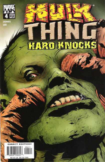 Hulk and Thing: Hard Knocks 4 - Marvel Mk - Hulk Thing - Hard Knocks - Green Face - Bared Teeth
