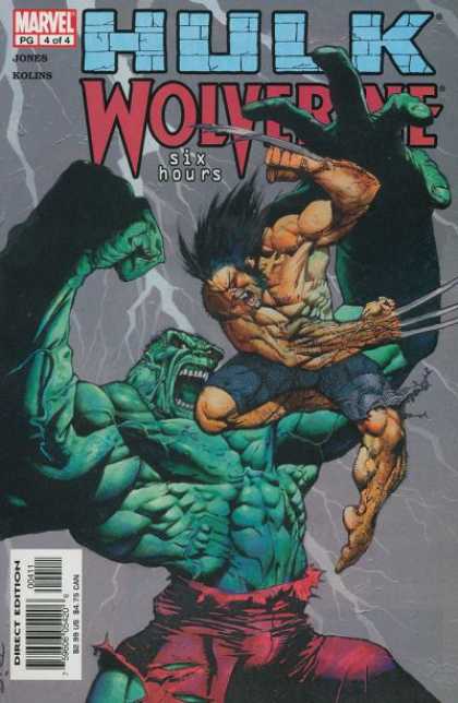 Hulk and Wolverine: Six Hours 4 - Marvel - Direct Edition - Jones - Kolins - Six Hours