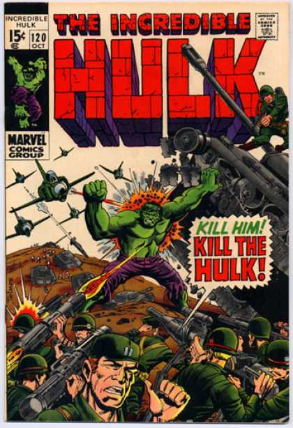 Hulk 120 - Army - Tank - Planes - Hulk Vs The Army - The Green Big-guy