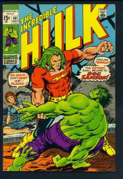 Hulk 141 - Doc Samson - Fight - Samson - Foolish Female - Dont Hurt Him Please
