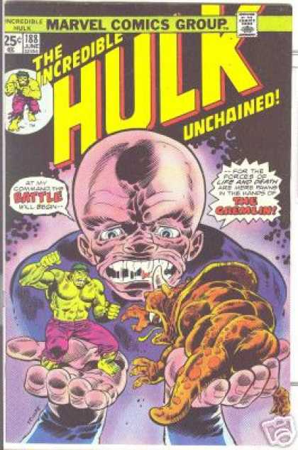 Hulk 188 - Marvel - Moster - Green Man - Fighting - Mutant