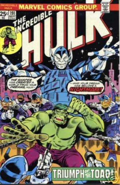 Hulk 191 - Marvel Comics - The Incredible Hulk - The Shaper - Nightmare - Weapons