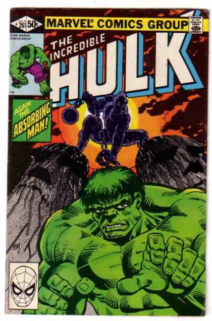 Hulk 261 - Hulk - Villians Revenge - Absorbing Man - Chasing - Second Battle - Frank Miller