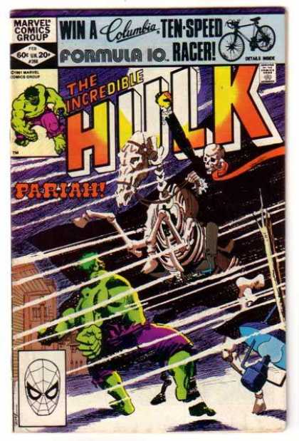 Hulk 268 - Skeleton - Pariah - Lantern - Marvel Comics Group - Incredible - Frank Miller