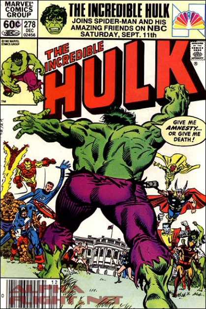 Hulk 278 - Avengers - Fantastic Four - X-men - Namor - Team-up - Sal Buscema