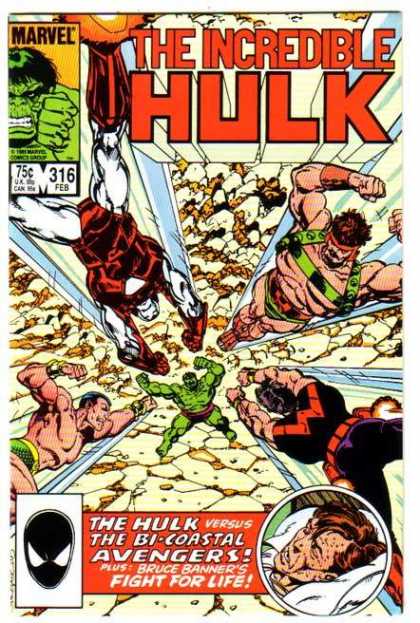 Hulk 316 - Iron Man - Namor - Avengers - Hercules - The Hulk Versus The Bi-coastal Avengers - John Byrne