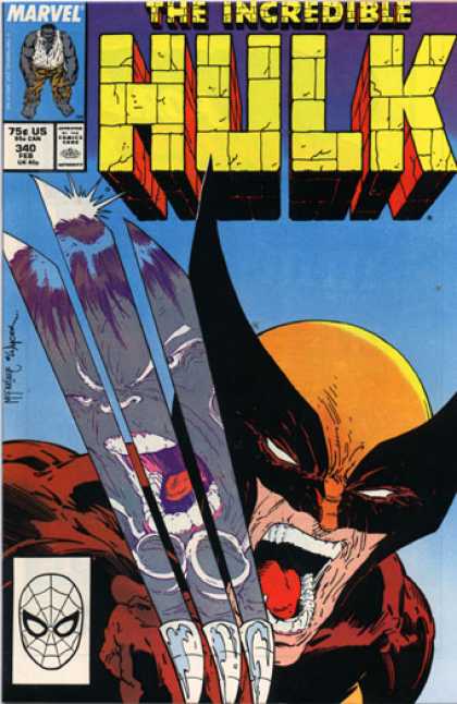 Hulk 340 - Wolverine - Claws - Teeth - Marvel - February - Bob Wiacek, Todd McFarlane