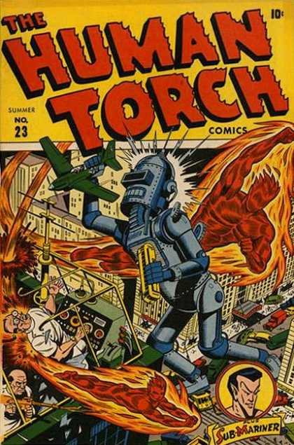 Human Torch 23 - Human - Torch - Mariner - Robot - Flames