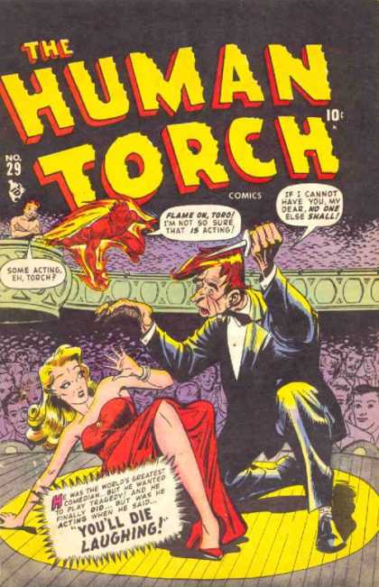 Human Torch 29 - Knife - Audience - Devil - Women - Yellow Hair