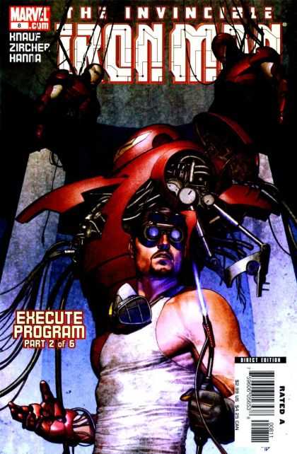 Iron Man (2005) 8 - Marvel - The Invincible - Direct Edition - Execute Program - Zirchep - Adi Granov