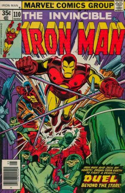 Iron Man 110 - Marvel - Duel Beyond The Stars - Helmets - Jack Of Hearts - Space - Dave Cockrum, Terry Austin