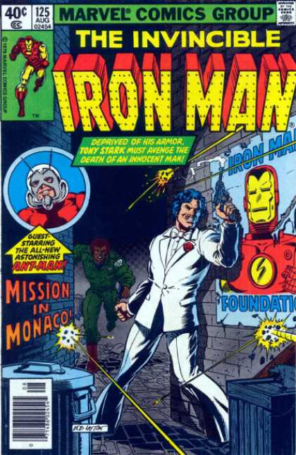 Iron Man 125 - Trash Can - Iron Man - Suit - Gun - Hiding - Bob Layton