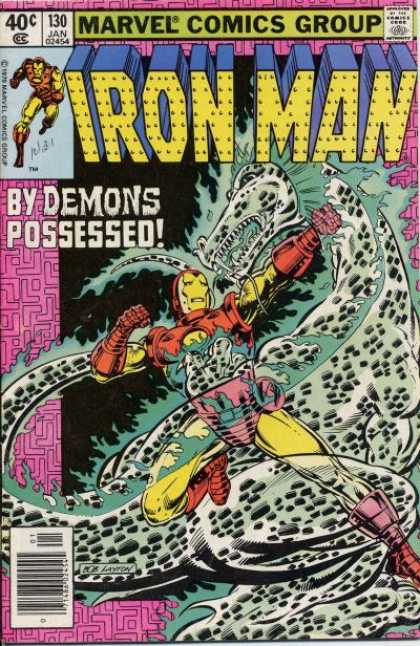 Iron Man 130 - Demons - Possession - Red Suit - Flies - Fighting - Bob Layton