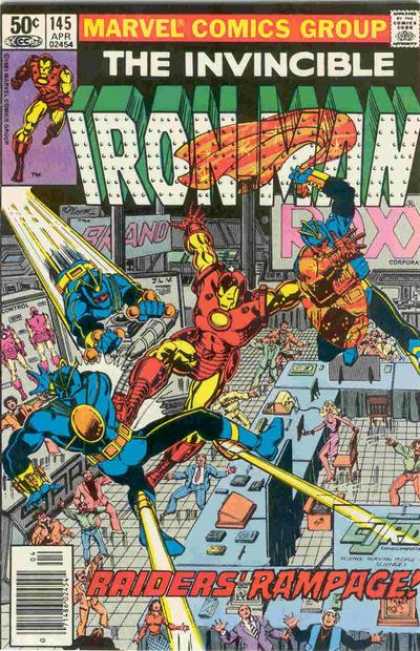 Iron Man 145 - Marvel Comics - Raiders Rampage - Superheroes - Invincible - People - Bob Layton