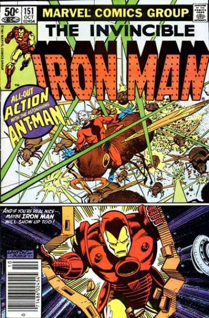 Iron Man 151 - Ants - Marvel - Invinvible - Comic - Fight - Bob Layton, Terry Austin