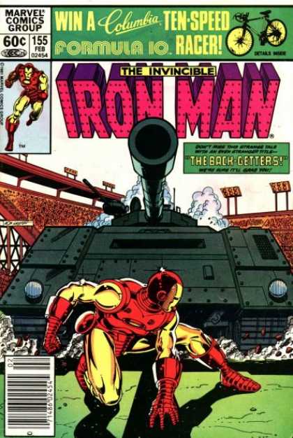 Iron Man 155 - Bicycle - Ten-speed Racer - The Back-getters - Tank - Stadium - Bob Layton