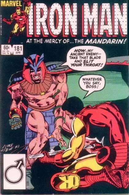 Iron Man 181 - Marvel Comics - At The Mercyofthe Mandarin - Ancient Enemy - Slave - Sword