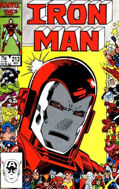 Iron Man 212 - Iron Man - Superman - Bat Man - Spider Man - Angle