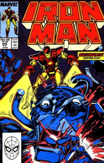 Iron Man 245 - Marvel - Dreadnaught - Destruction - Fight - Battle - Bob Layton
