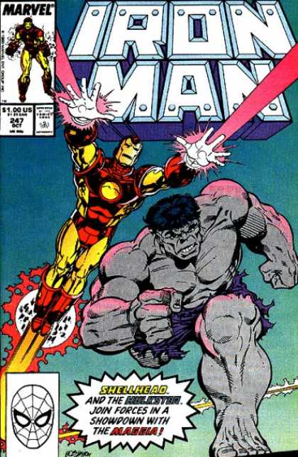 Iron Man 247 - Iron Man - Incredible Hulk - Spider-man - Marvel - Lasers - Bob Layton