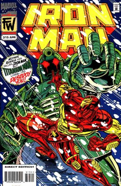 Iron Man 315 - Destroy You - Direct Edition - Green Hand - Titanium Man - Fw