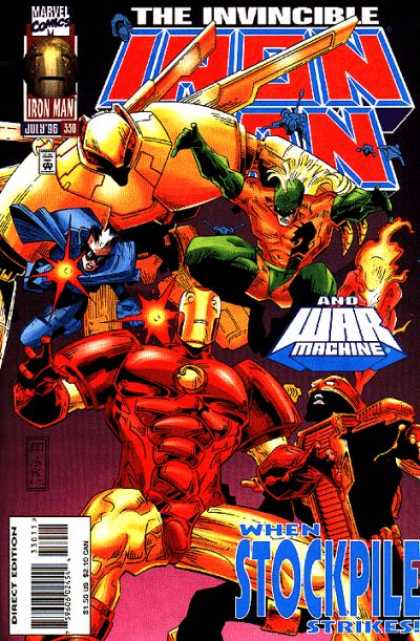 Iron Man 330 - Robot - Metal - Fire - Torch - Stockpile - Jim Cheung