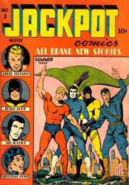 Jackpot Comics 2 - Superhero - Summer - Cloak - Mr Justice - City