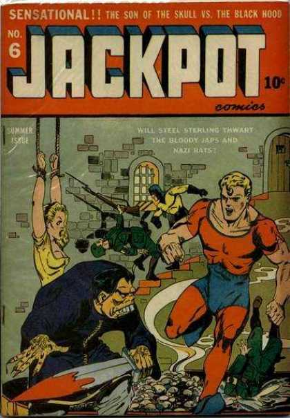 Jackpot Comics 6 - Dungeon - Stairs - Bloody Dagger - Rope - Gun