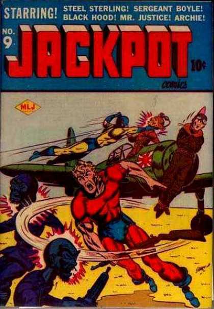 Jackpot Comics 9 - Steel Sterling - Superhero - Black Hood - Archie - Mr Justice