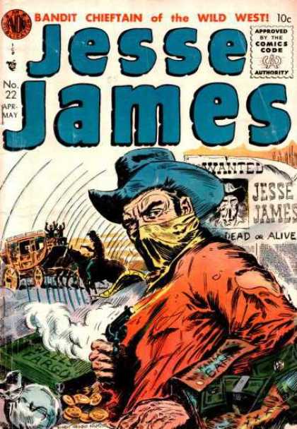 Jesse James 22 - Bandit Chieftain - Stagecoach - Wells Fargo - Money - Wild West