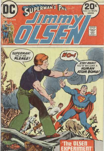 Jimmy Olsen 161 - Supermans Pal - Jimmy Olsen - Human Atom Bomb - Scared Superman - Dc Comic